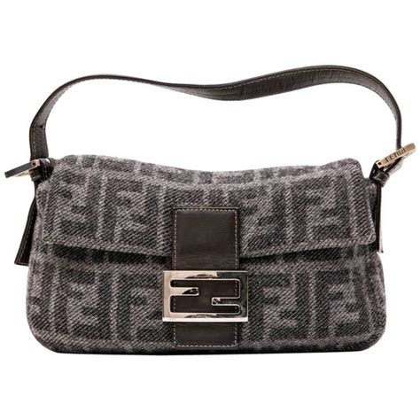 grey fendi baguette|Fendi baguette monogram.